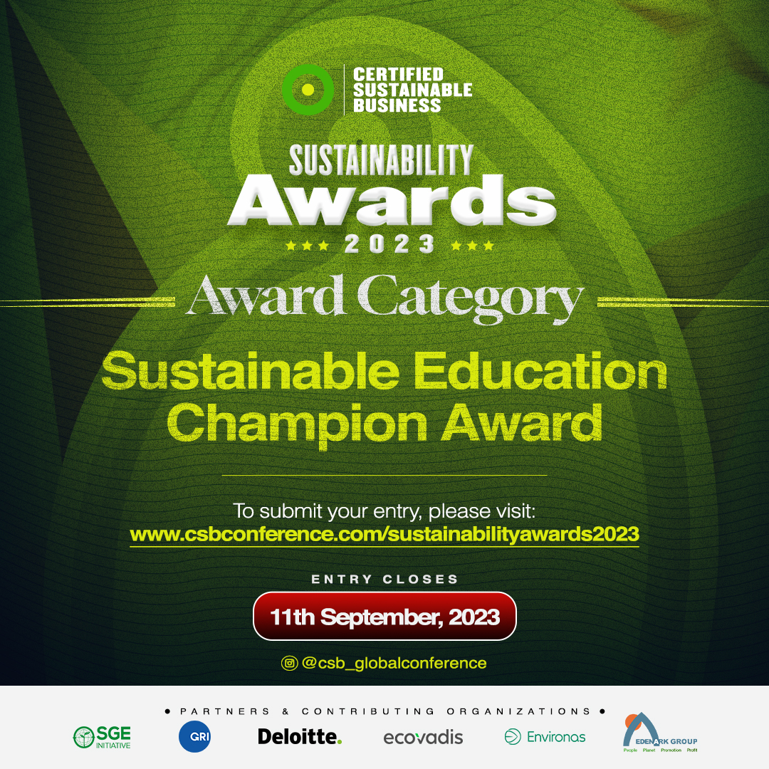 Sustainable Education Champion Award